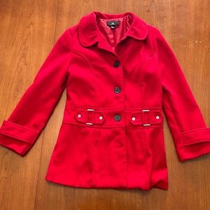 IZ Amy Byer bright red girls coat